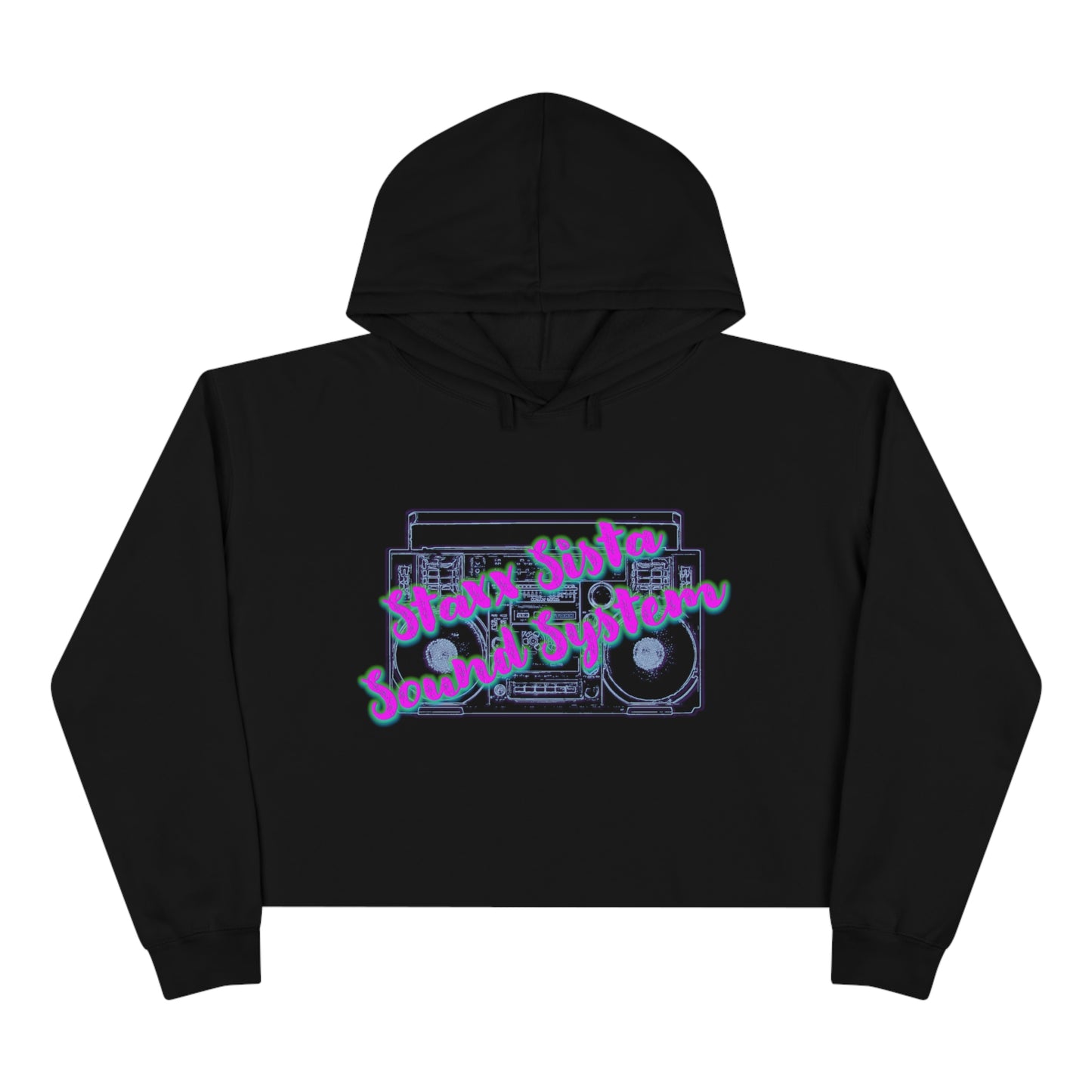 Staxx Sista Sound System - Crop Hoodie