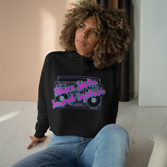 Staxx Sista Sound System - Crop Hoodie