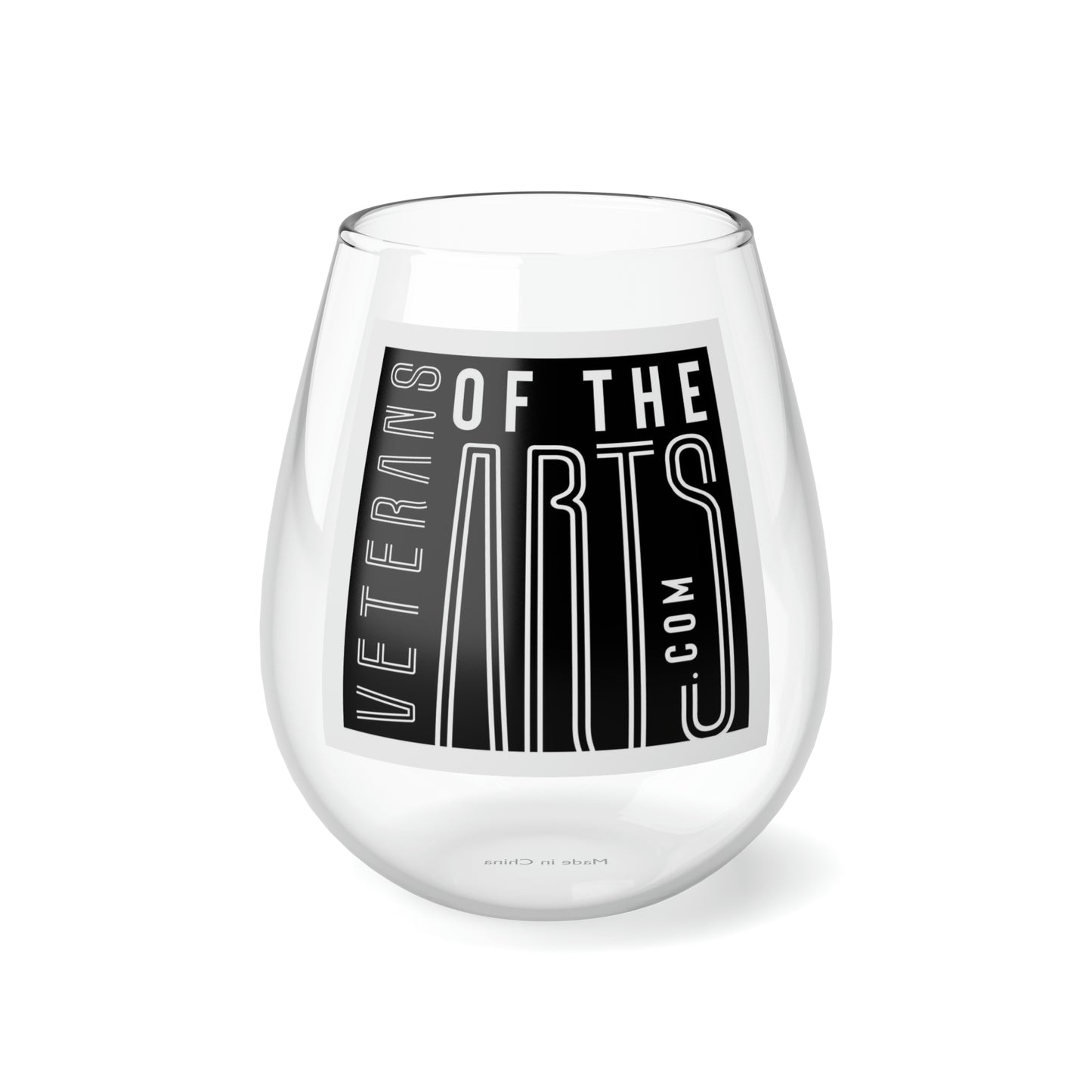 Veterans of The Arts Stemless Wine Glass, 11.75oz