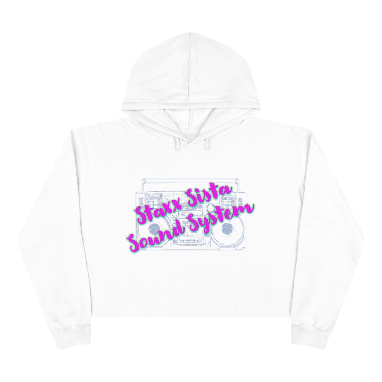 Staxx Sista Sound System - Crop Hoodie