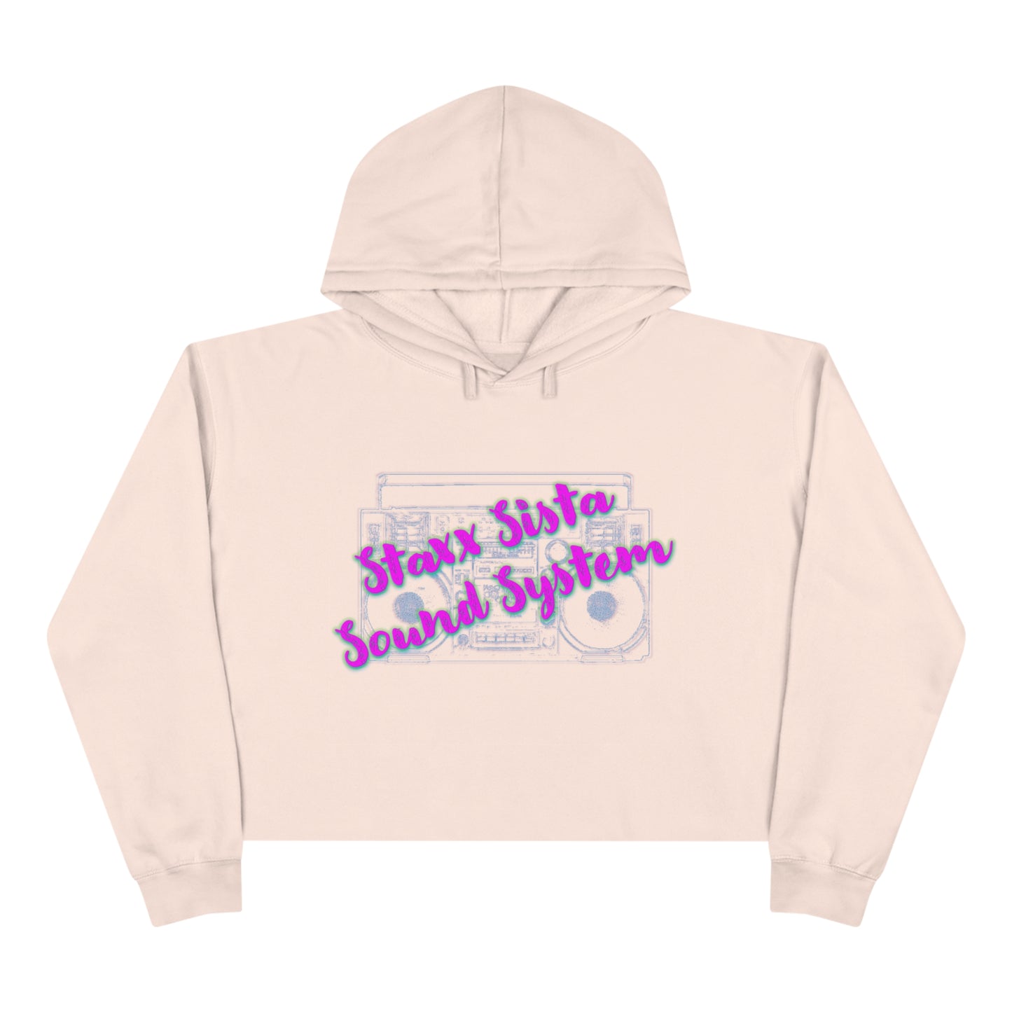 Staxx Sista Sound System - Crop Hoodie